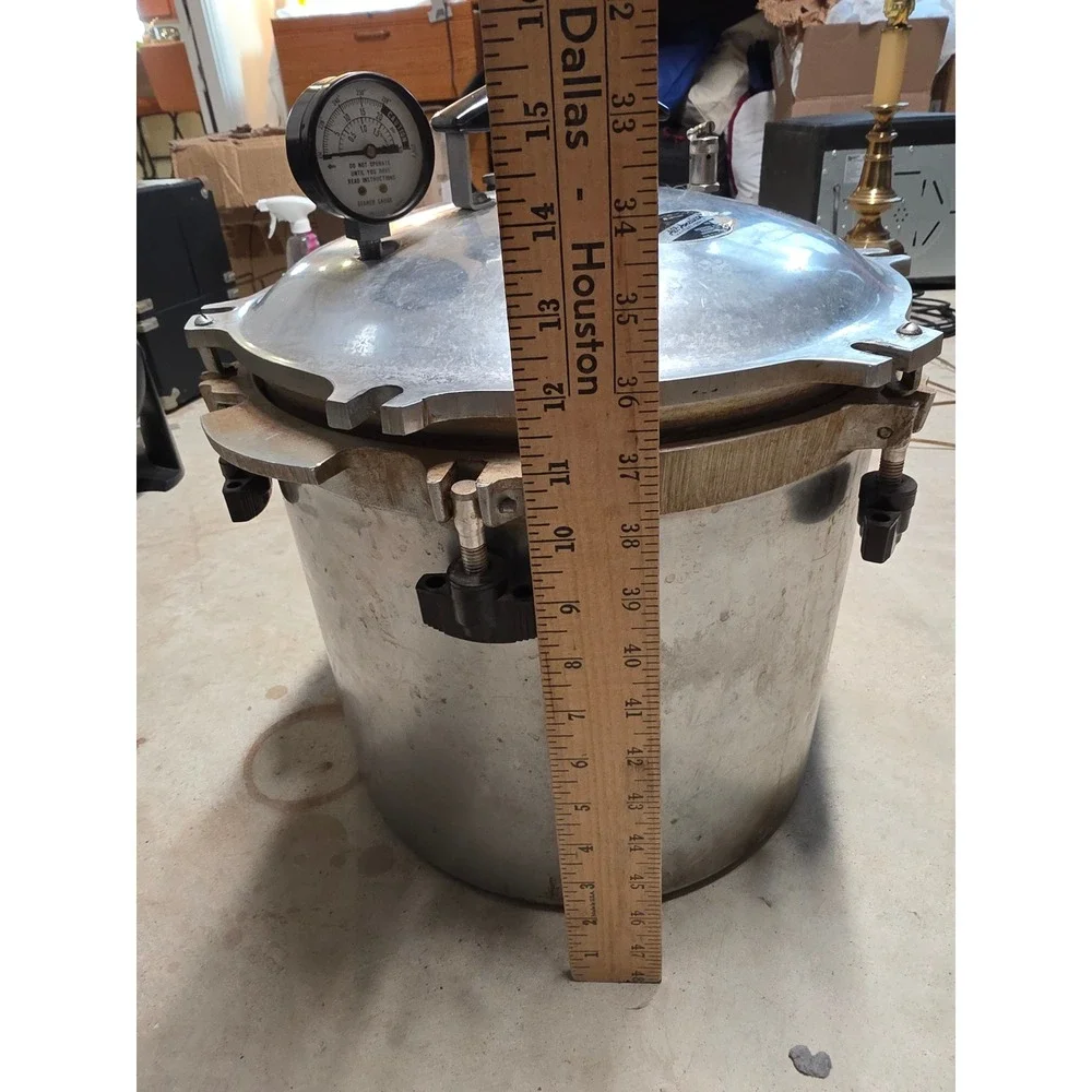 All-American Cast Aluminum Pressure Cooker Canner Vintage Wisconsin Foundry